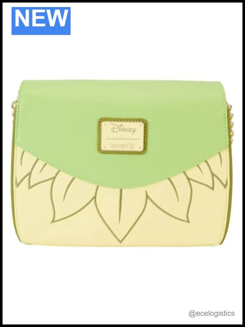 Loungefly Disney Princess Tiana Crossbody Bag Vegan Leather Adjustable Strap
